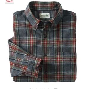 LL bean Men's Scotch Plaid Flannel Shirt